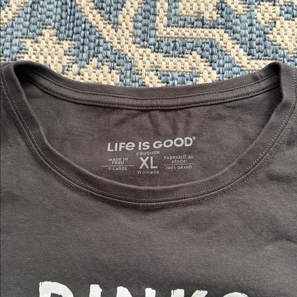 Life Is Good Crusher T-shirt Dinks Well with Others Cotton XL Pickleball - Picture 7 of 8